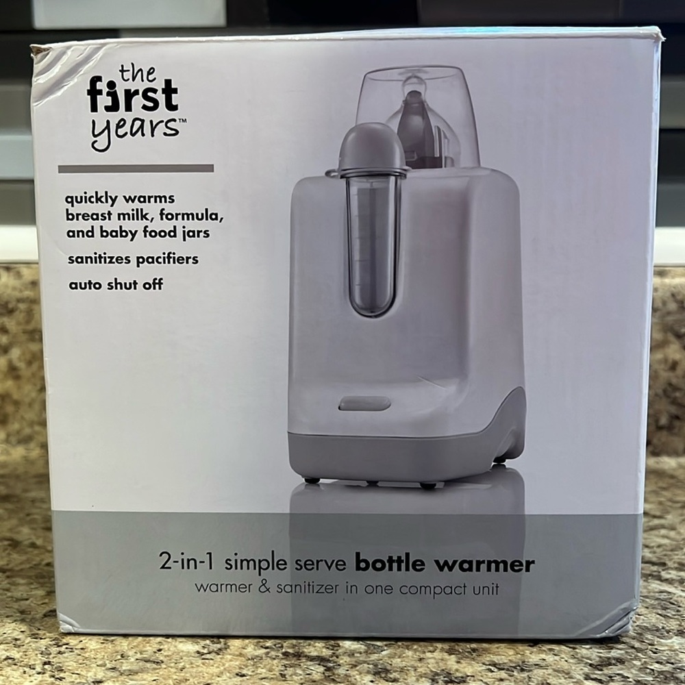 BABY BOTTLE WARMER. The First Years Quick Serve Bottle Warmer - silver, one size